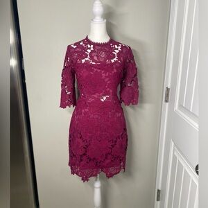 Lulu’s , lace plum dress, size 12, CB43